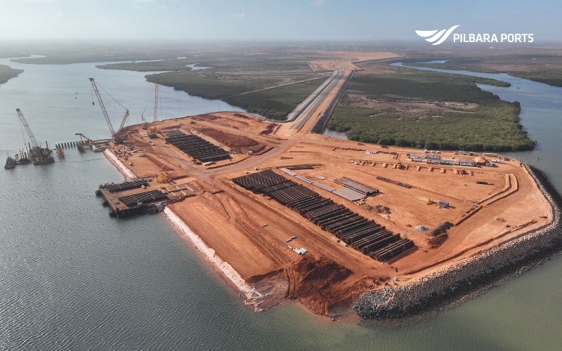 Progress continues at Lumsden Point in Port Hedland