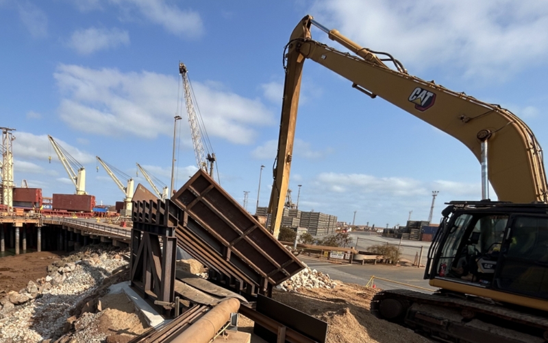 Construction starts on final stage of revetment wall upgrades